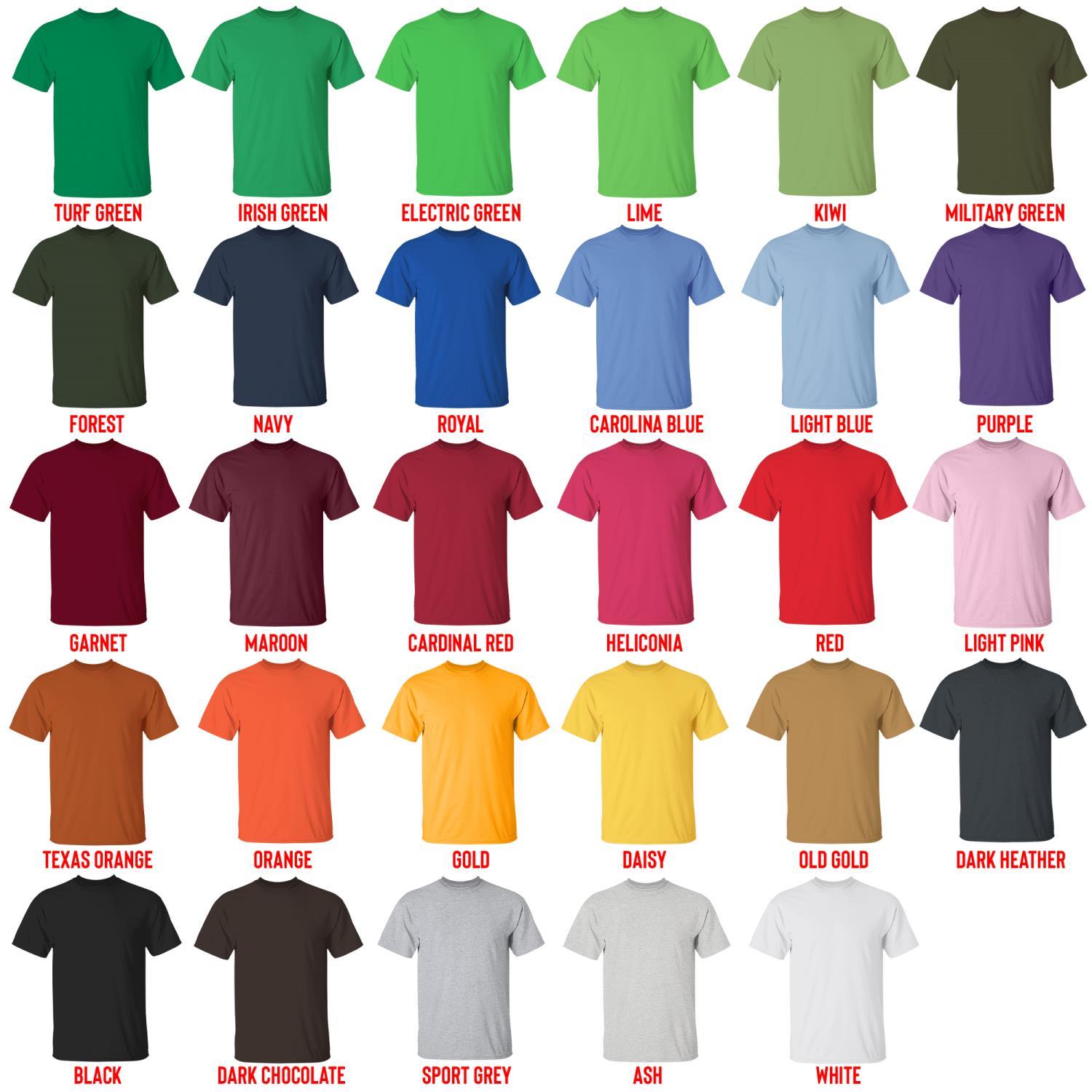 t shirt color chart - George Strait Store