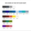 tank top color chart - JoJo Siwa Shop