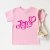 New Style girls t shirts cute Jojo Siwa cartoon print girls pink clothes summer baby girls 13 - JoJo Siwa Shop