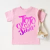 New Style girls t shirts cute Jojo Siwa cartoon print girls pink clothes summer baby girls 2 - JoJo Siwa Shop