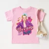 New Style girls t shirts cute Jojo Siwa cartoon print girls pink clothes summer baby girls 9 - JoJo Siwa Shop